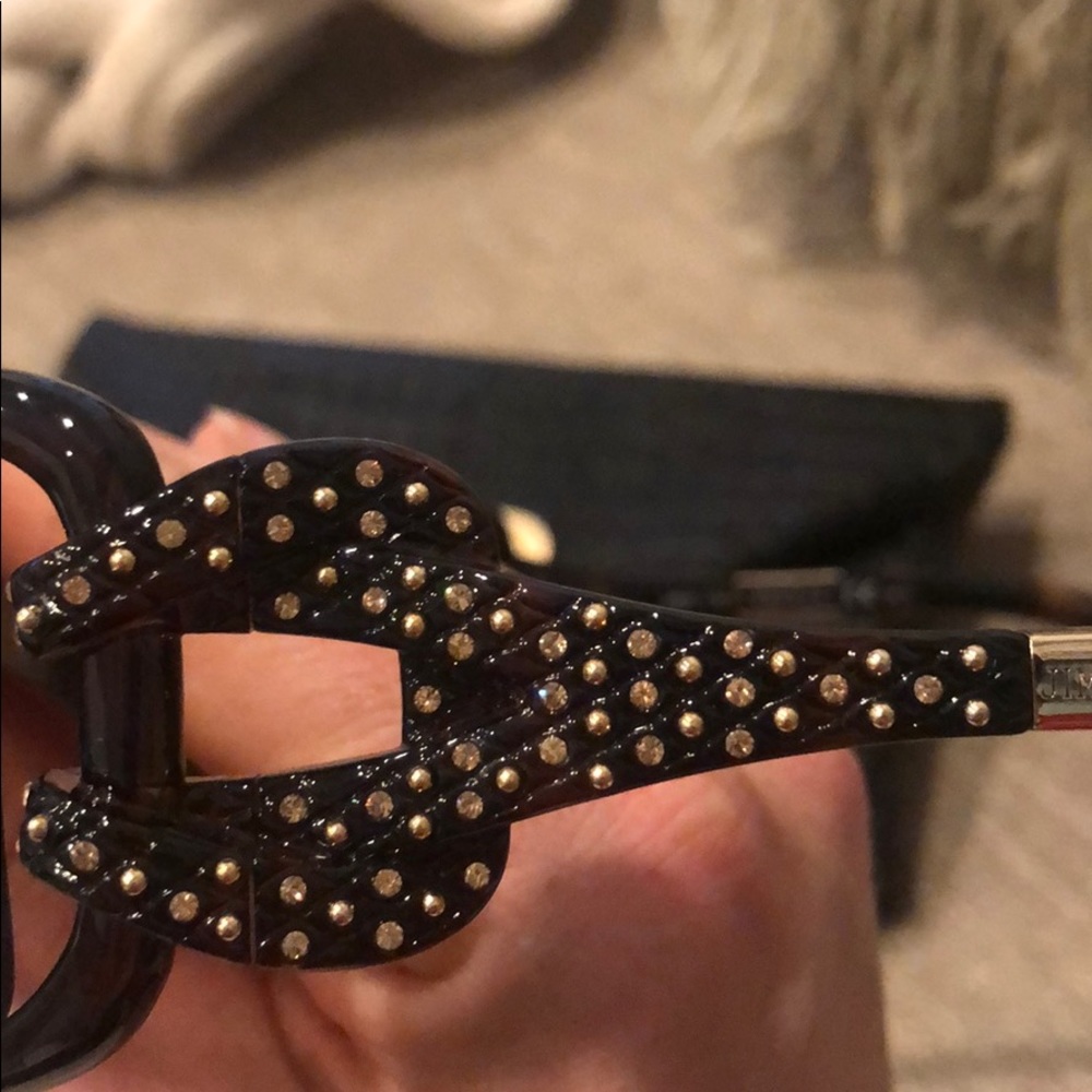 Jimmy Choo tortoise shell sunglasses with crystal - Picture 6 of 8